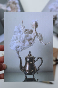 Teapot Ghosts • Greeting Cards • SET OF SIX •