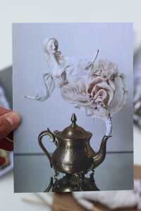 Teapot Ghosts • Greeting Cards • SET OF SIX •