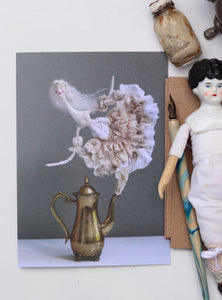 Teapot Ghosts • Greeting Cards • SET OF SIX •
