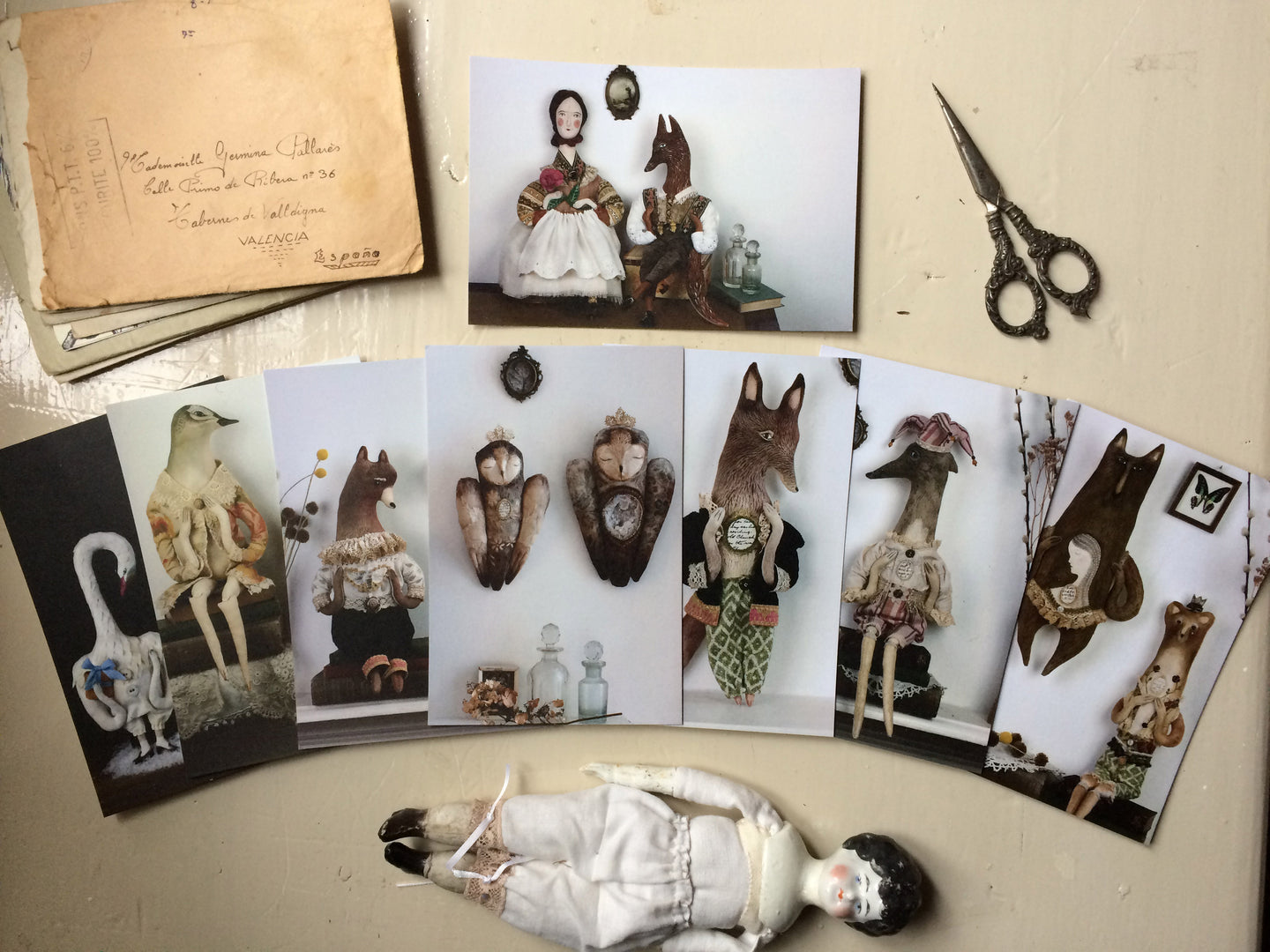 Dolls • Post Cards • SET OF EIGHT •